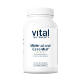 Front view of Vital Nutrients Minimal and Essential Multivitamin bottle