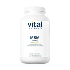 Vital Nutrients MSM 1000 mg bottle and label