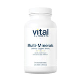 Vital Nutrients Multi-Minerals bottle with citrate and malate minerals, 120 capsules