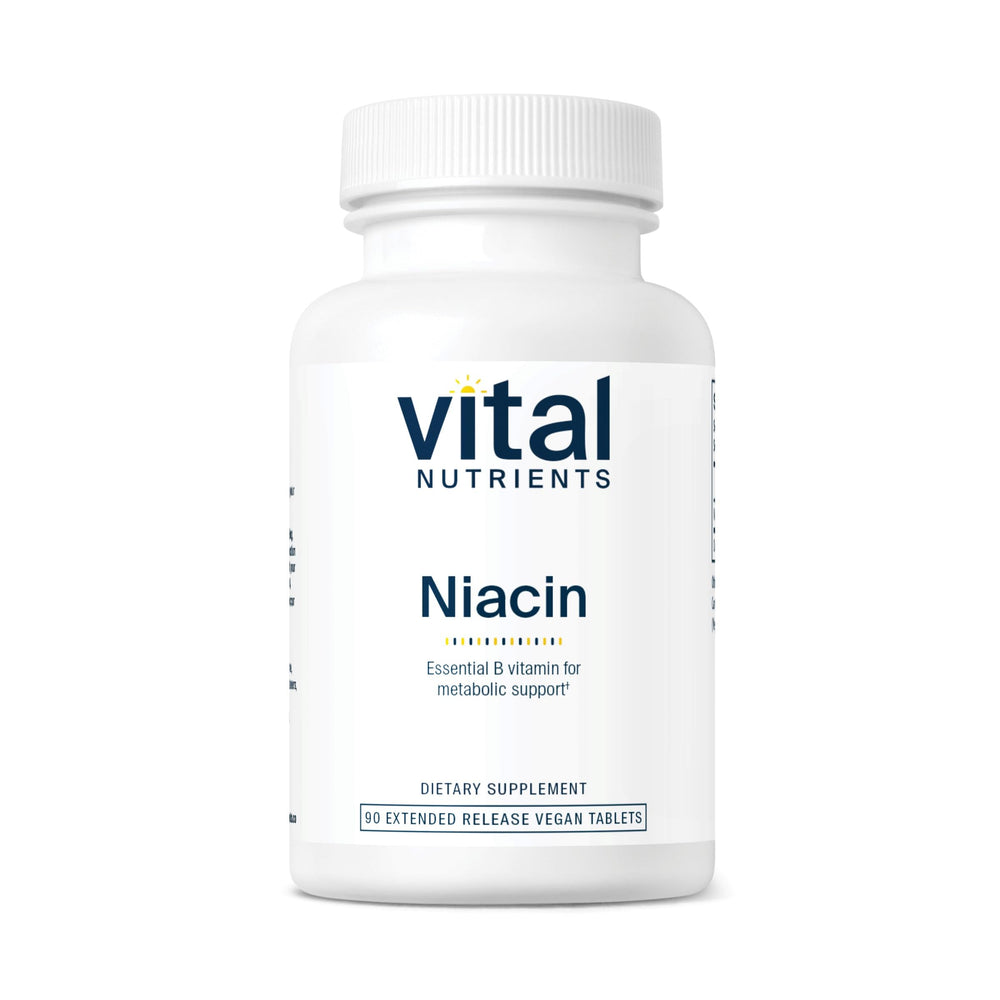 Vital Nutrients Niacin 500mg time-release bottle