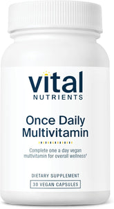 Vital Nutrients Once Daily Multivitamin vegan capsules for women and men