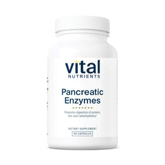 Vital Nutrients Pancreatic Enzymes 1000mg Full Strength label