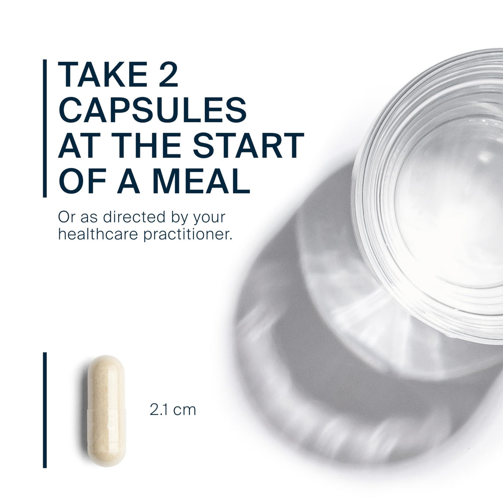 Nutrition and ingredient panel for Vital Nutrients Pancreatin & Ox Bile