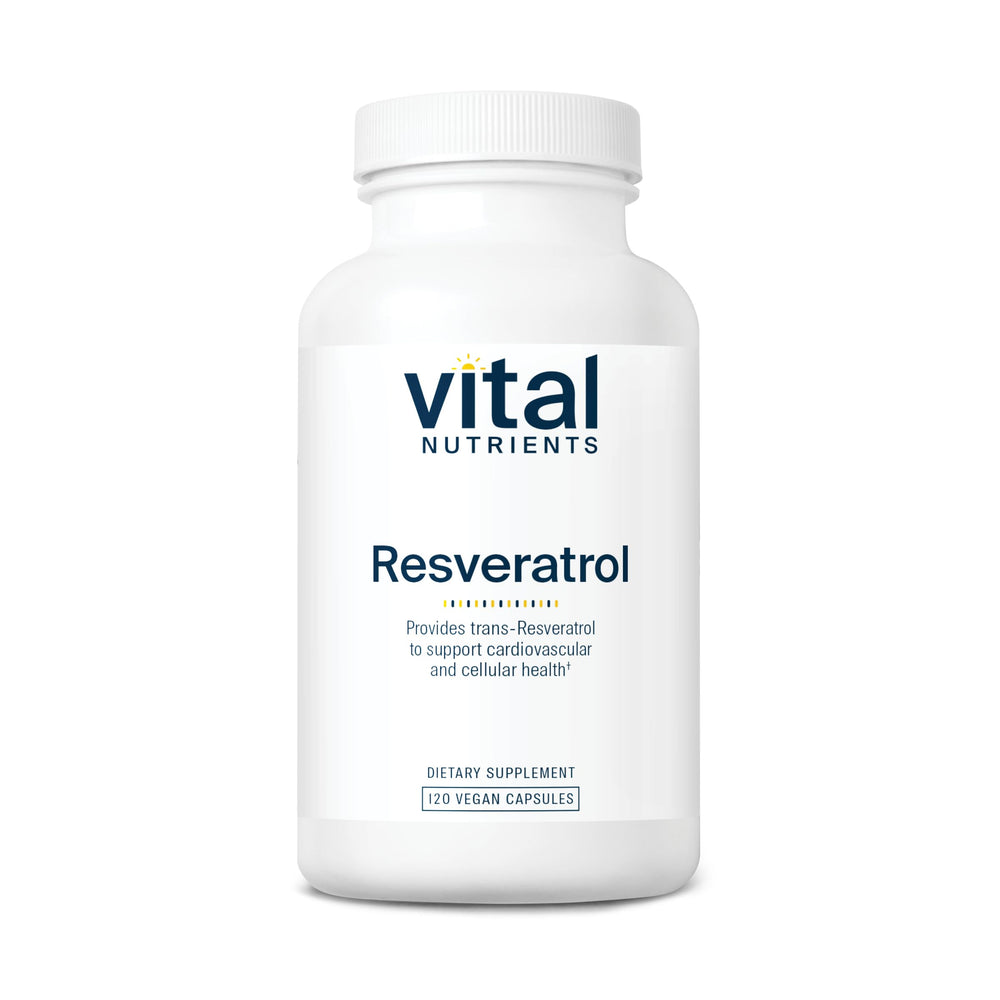 Vital Nutrients Resveratrol bottle with 120 capsules