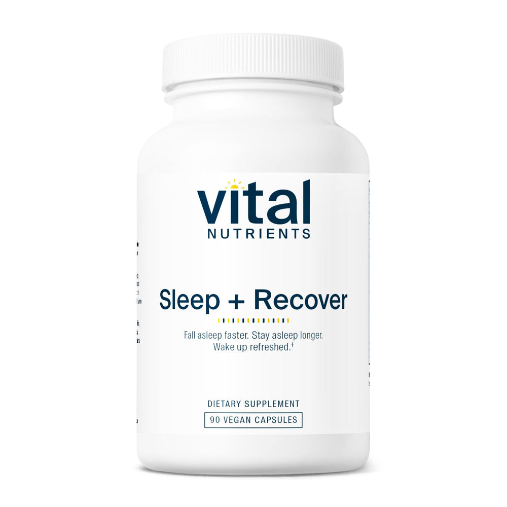 Vital Nutrients Sleep + Recover bottle on white background