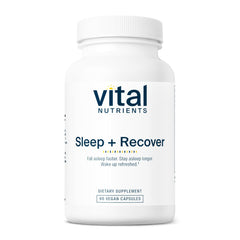 Vital Nutrients Sleep + Recover bottle on white background