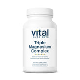 Vital Nutrients Triple Magnesium Complex bottle with 90 vegan capsules