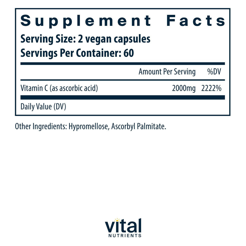 Close-up of Vitamin C 1000mg capsules
