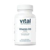 Vital Nutrients Vitamin D 5000 IU bottle on white background