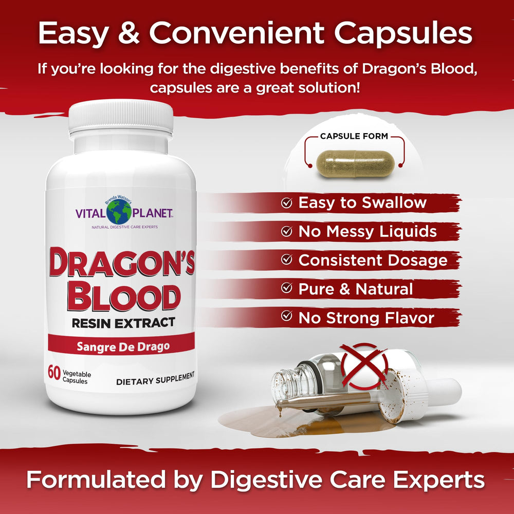Vital Planet digestive health supplement bottle and packaging