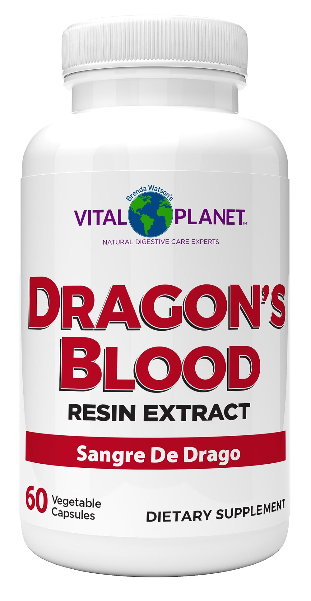 Vital Planet Dragon's Blood Resin Extract 500 mg capsule bottle front view