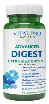 Vital Pro Naturals Advanced Digestive Enzymes bottle with 90 capsules