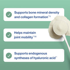 Caps and bottle of Vital Proteins Bioactive Collagen Complex on countertop