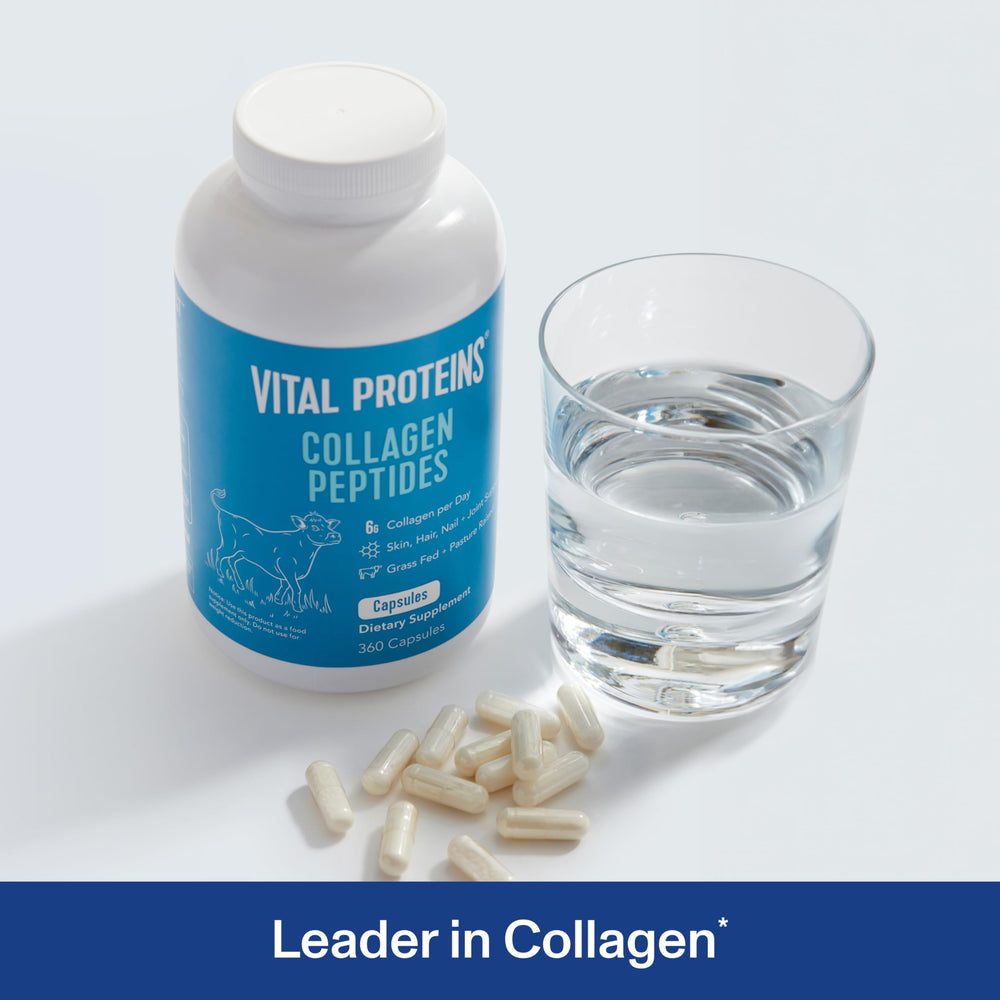Close-up of Vital Proteins Collagen Capsules bottle