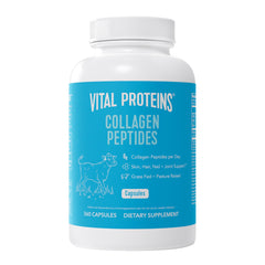 Front view of Vital Proteins Collagen Peptides Capsules bottle (360 capsules)