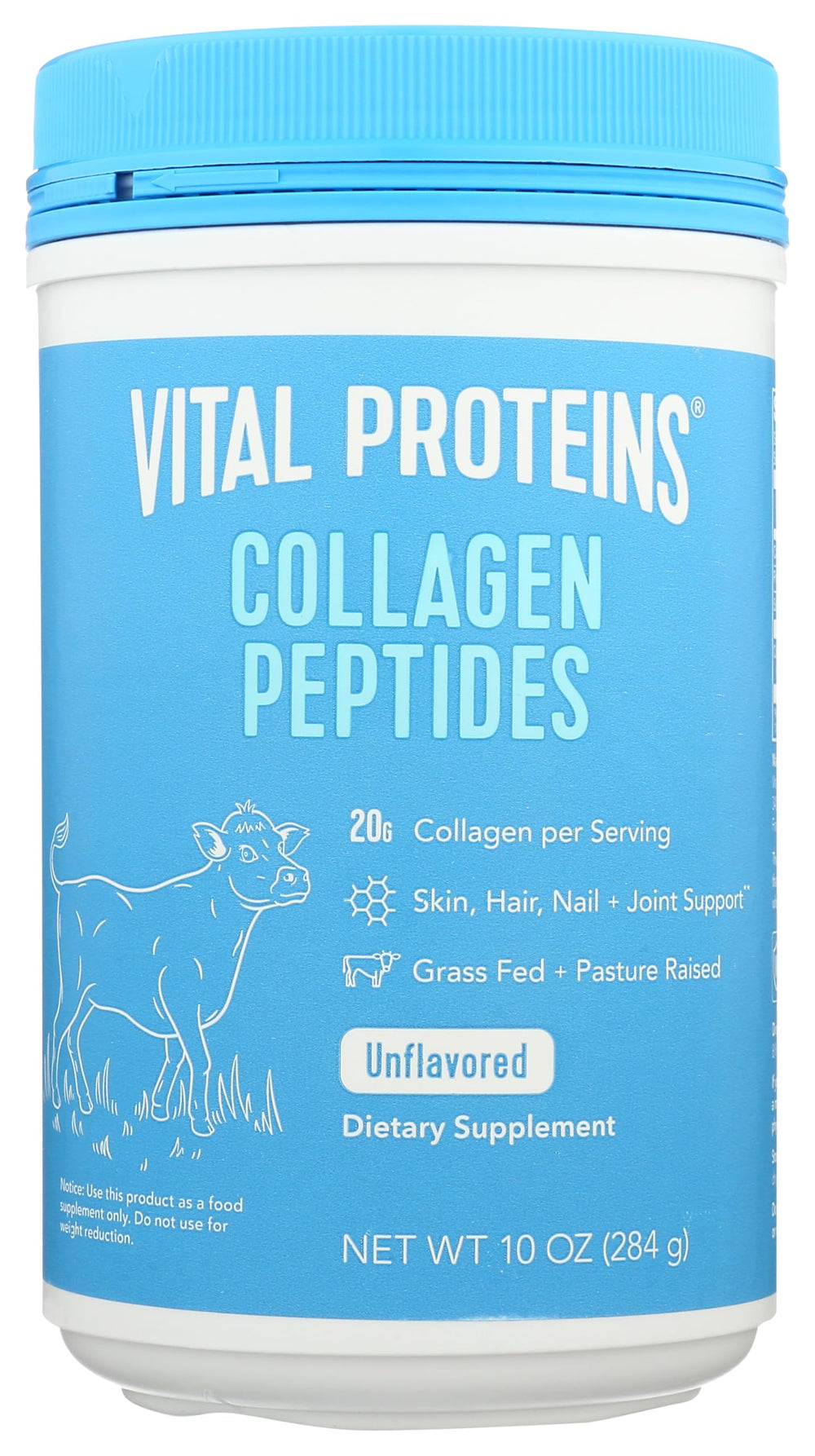 Vital Proteins Collagen Peptide Protein Powder 10 oz bottle front view