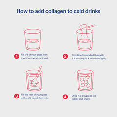 Mixing Vital Proteins Collagen Peptides Ice Pop in a glass with cold water