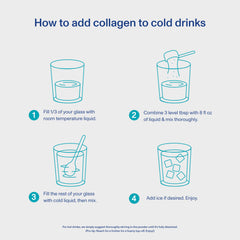Pouring collagen powder into a beverage or smoothie