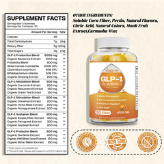 VitalSmiles GLP-1 Gummies 3 gummies serving demonstrates daily pre-meal routine.