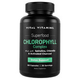 Vital Vitamins Chlorophyll Pills bottle on white background