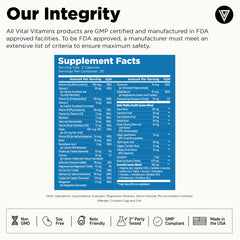 Vital Vitamins branding and product packaging
