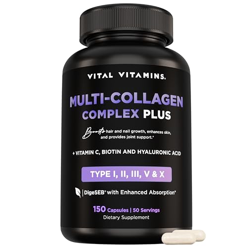 Vital Vitamins Multi Collagen Complex Plus bottle and label