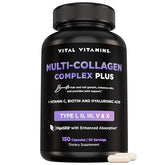 Vital Vitamins Multi Collagen Complex Plus bottle and label