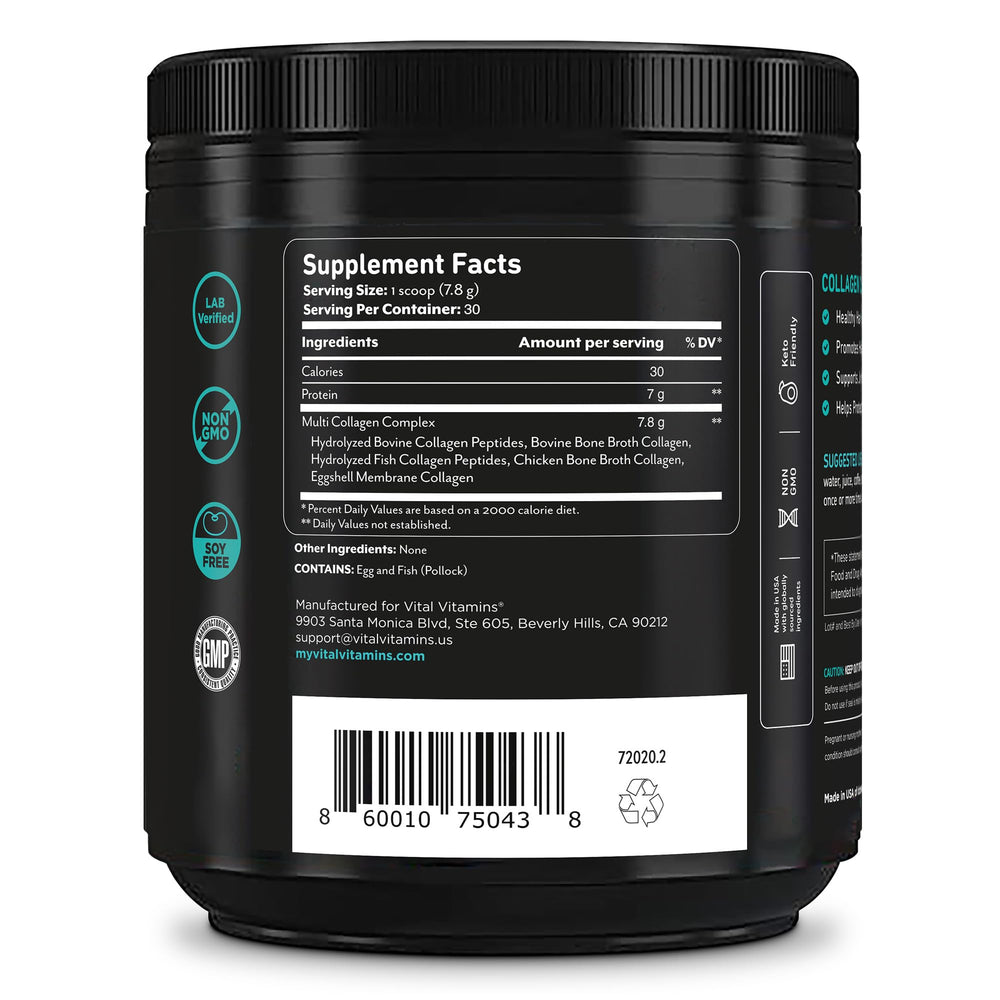 Packaging showing 30 servings per container