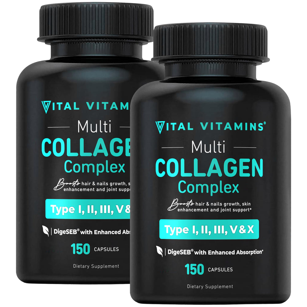 Vital Vitamins Multi Collagen Pills 2-Pack bottle front view