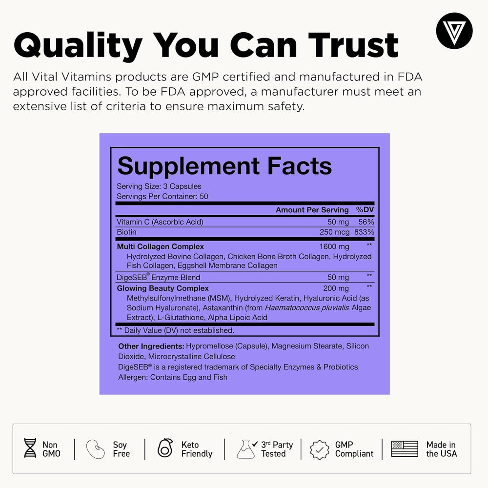 Hero image showing hair, skin, and nails benefits