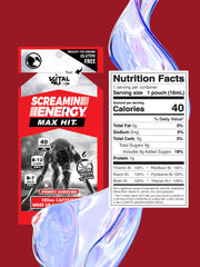 VITAL 4U Screamin Energy Max Hit coffee mocha flavor energizing aroma.