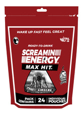 VITAL 4U Screamin Energy Max Hit pouch ready-to-drink for a quick energy boost.