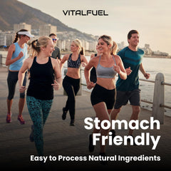 VitalFuel energy gel running gear shot highlights steady energy during training