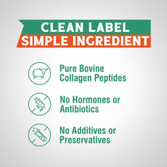 16 oz bottle of Vitalibre Bovine Collagen Peptides with 22 servings