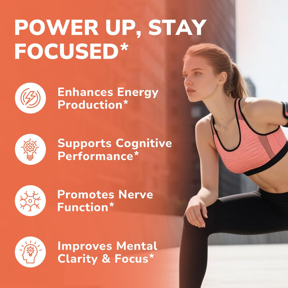 Label highlighting Acetyl-L-Carnitine (ALCAR) and B vitamin complex