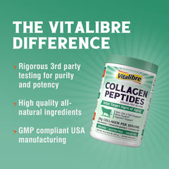8 oz Vitalibre Bovine Collagen Peptides bottle