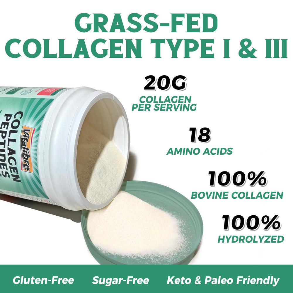 Collagen powder being added to coffee