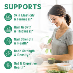 Back label with ingredients and nutrition information