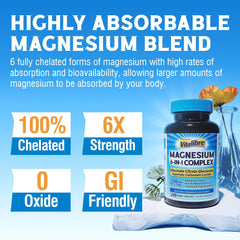 Vitalibre Magnesium 6-in-1 capsules
