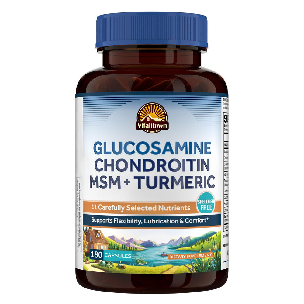 Vitalitown 11-in-1 Glucosamine Chondroitin MSM Turmeric Collagen bottle