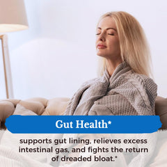 Graphic depicting clinical trials and gut health benefits