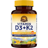 Vitalitown Vitamin D3 + K2 softgel bottle with 90 count