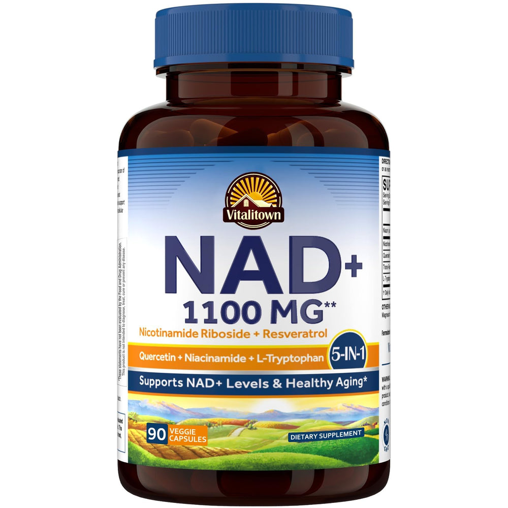 Vitalitown 5 in 1 NAD supplement bottle front view