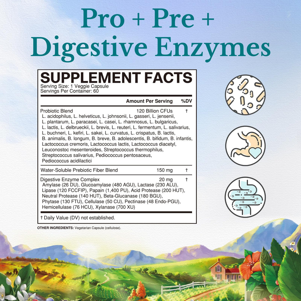 Close-up of delayed-release probiotic capsules