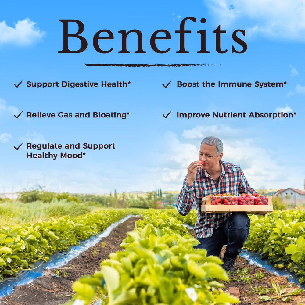 Made in the USA label on Vitalitown probiotic packaging