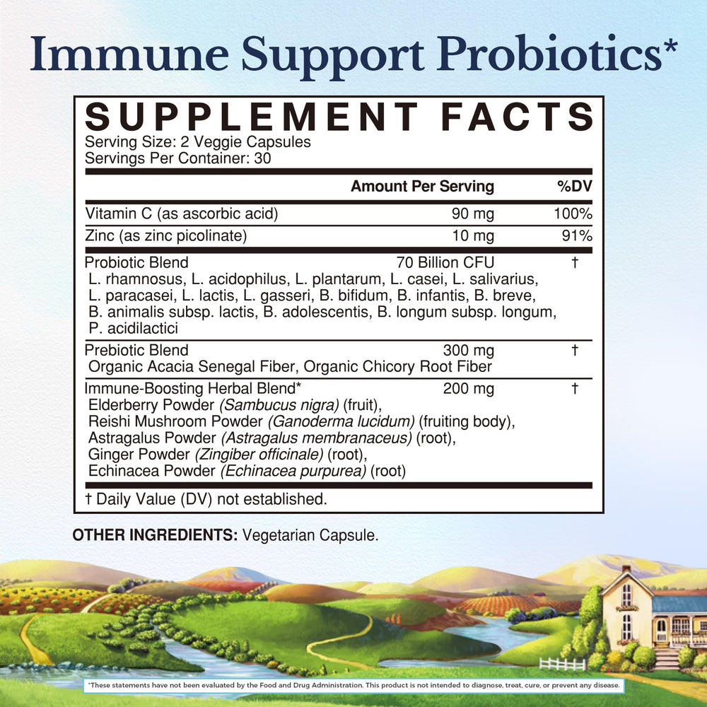 Vitalitown Probiotics capsules 70B CFU close-up