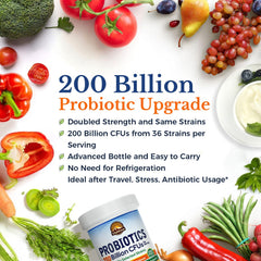 Side view of Vitalitown Probiotics bottle