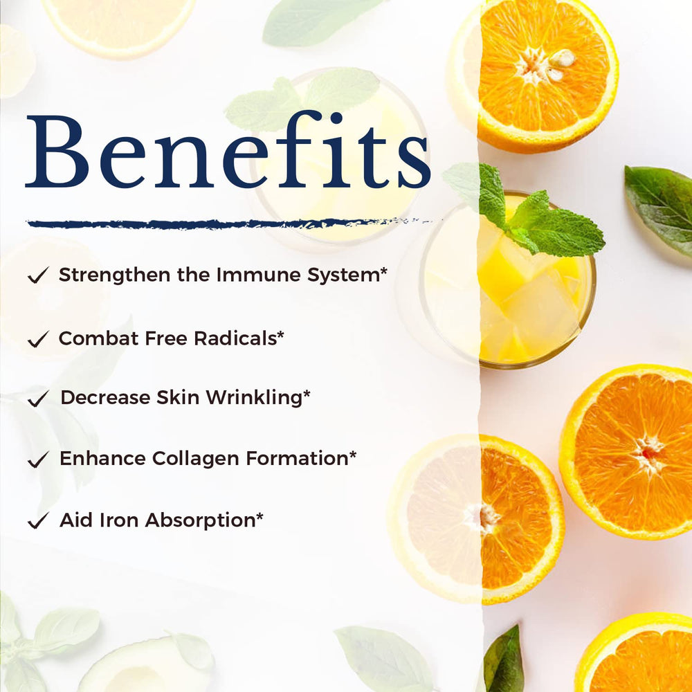 1000 mg Vitamin C per tablet with vegetarian formula