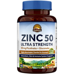 Bottle of Vitalitown Chelated Zinc 50 mg
