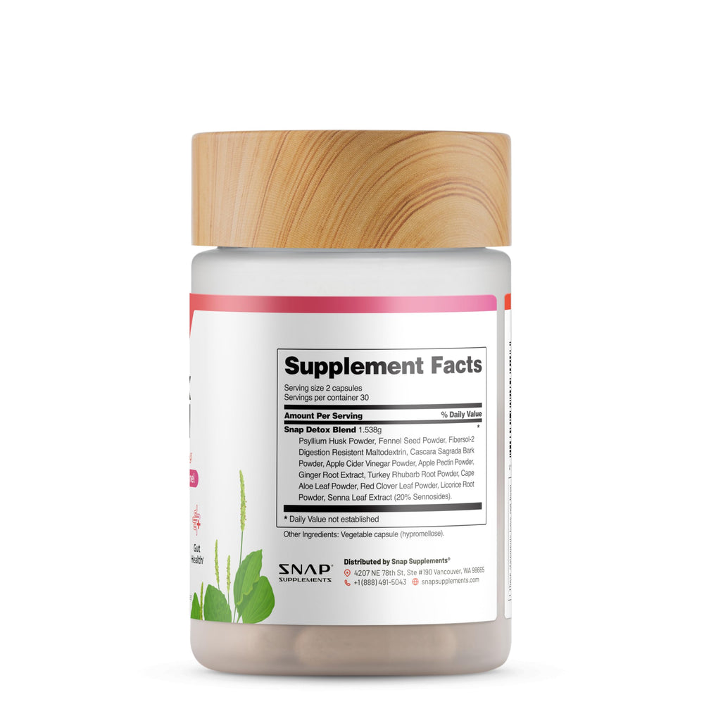 Vitality and energy support from detox capsules